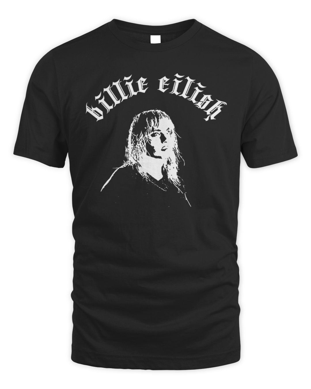 Billie Eilish Merch Portrait Blue Tee All Merch
