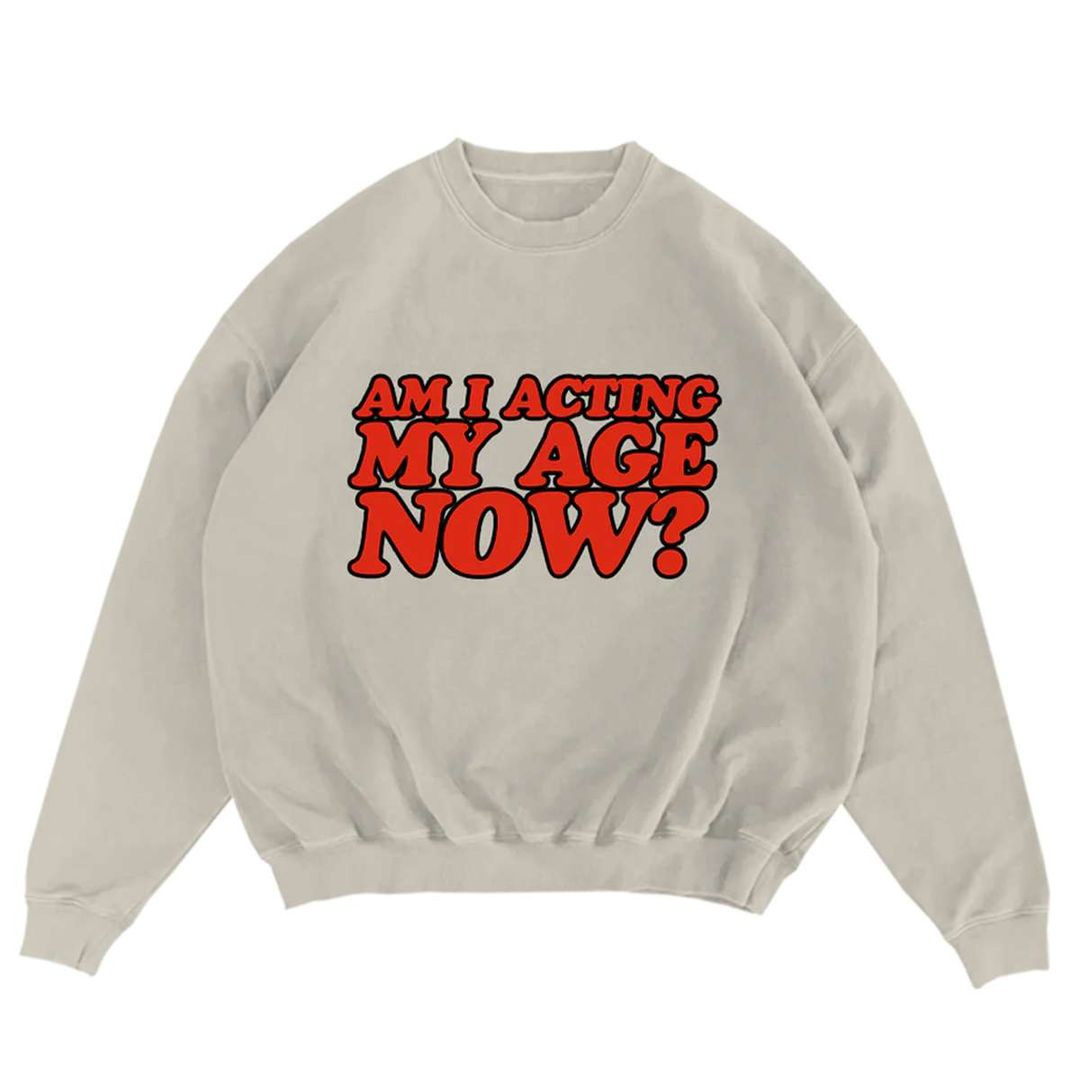 Billie Eilish Merch Am I Acting My Age Now Crewneck All Merch