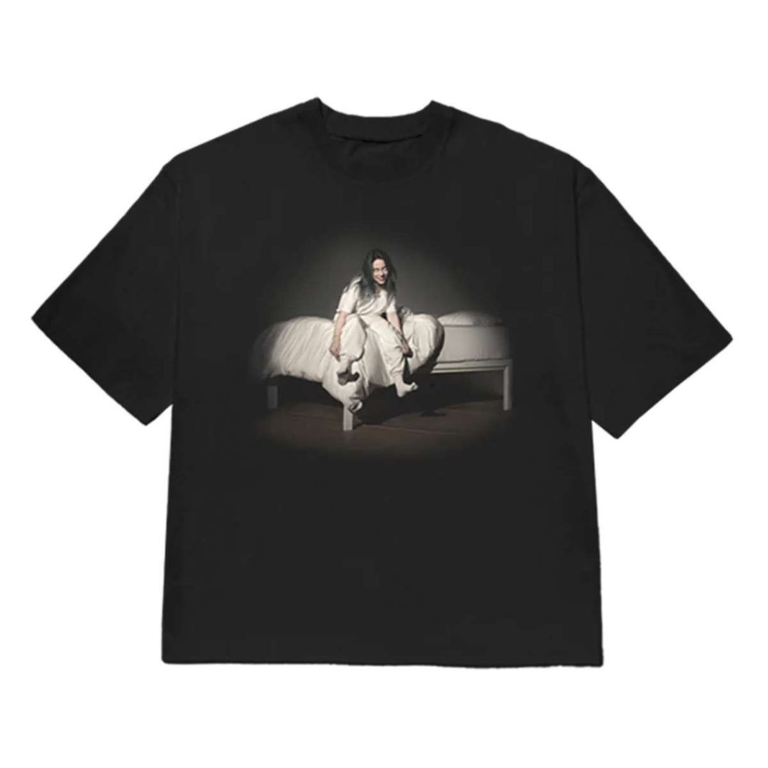 Billie Eilish Merch When We All Fall Asleep Where Do We Go Anniversary Tee In Black All Merch