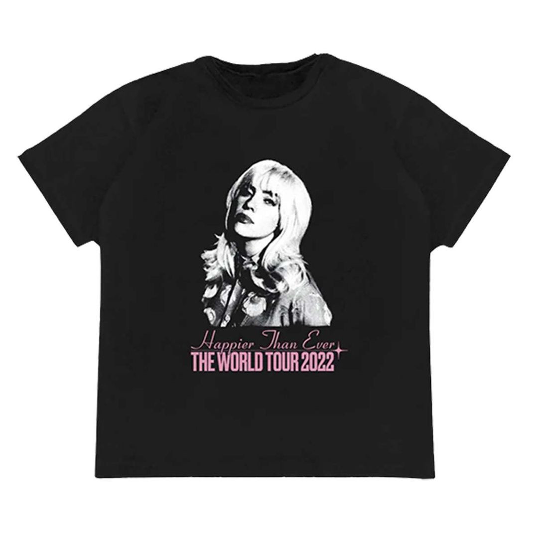 Billie Eilish Merch Homecoming Stamped Black Tour Shirt All Merch