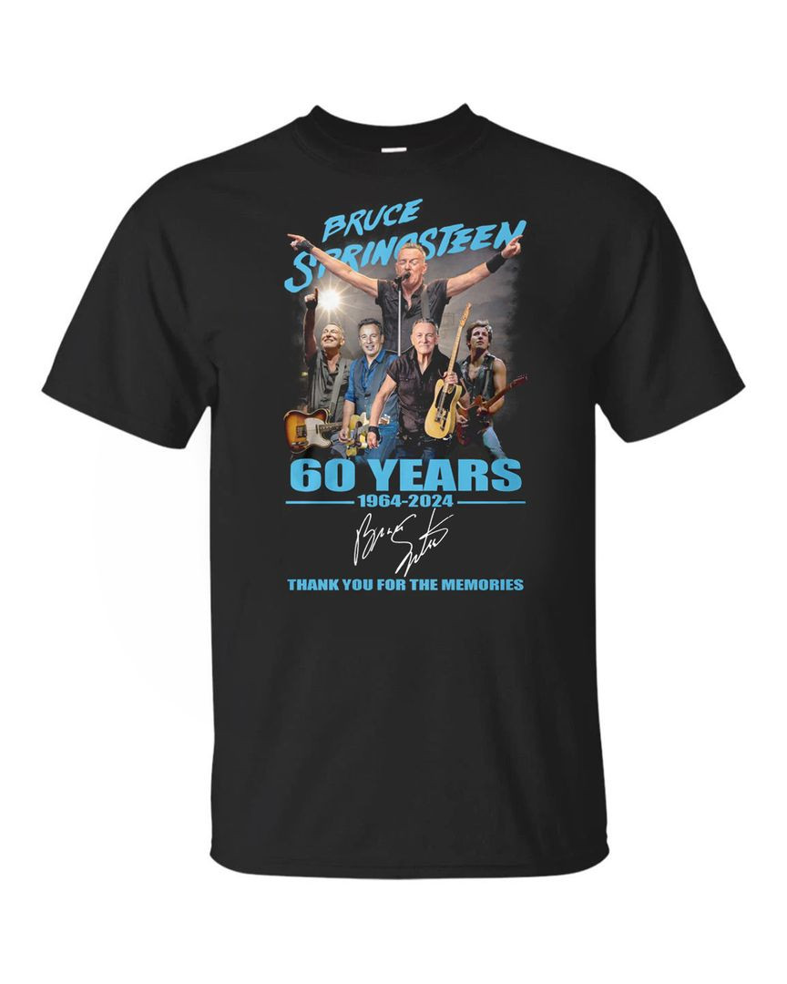 Bruce Springsteen 60 Years Of The Memories 1964-2025 T Shirt All Merch