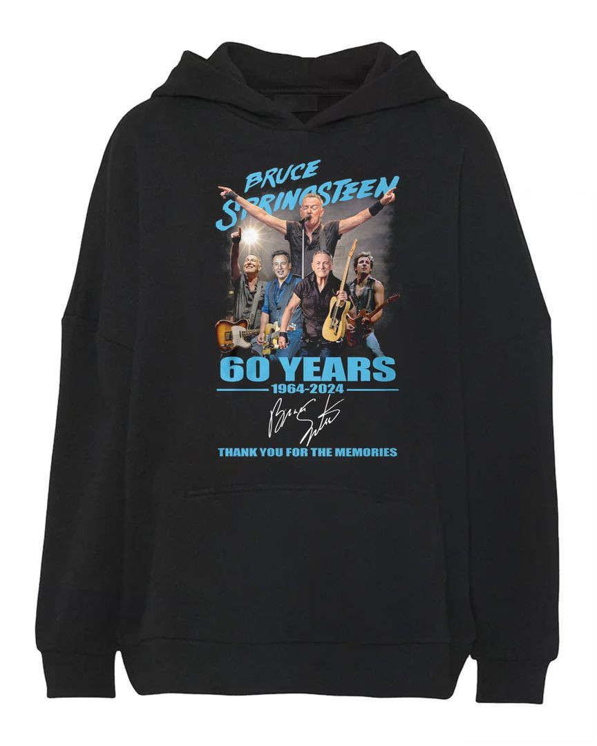 Bruce Springsteen 60 Years Of The Memories 1964-2025 Thank You For The Memories Signature Hoodie All Merch