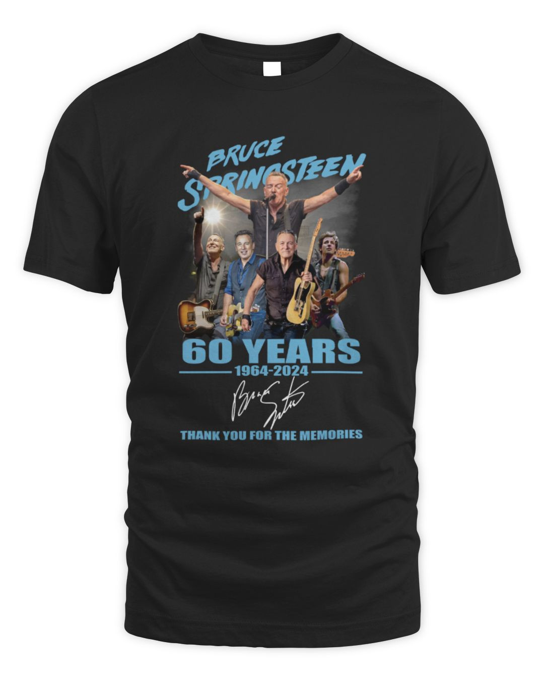 Bruce Springsteen Merch Bruce Springsteen 60 Years Of The Memories 1964-2025 T Shirt All Merch