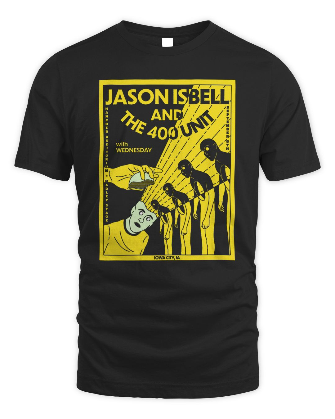 Jason Isbell And The 400 Unit Merch September 8 2025 In Iowa City, Ia At Hancher Auditorium Posters By Ryan Usher Tee All Merch