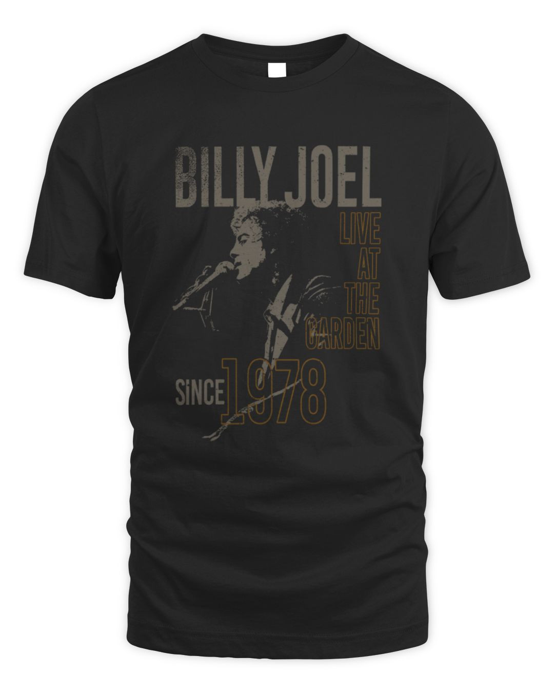 Billy Joel Online Store Billy Joel 1978 Vintage Garden T Shirt All Merch