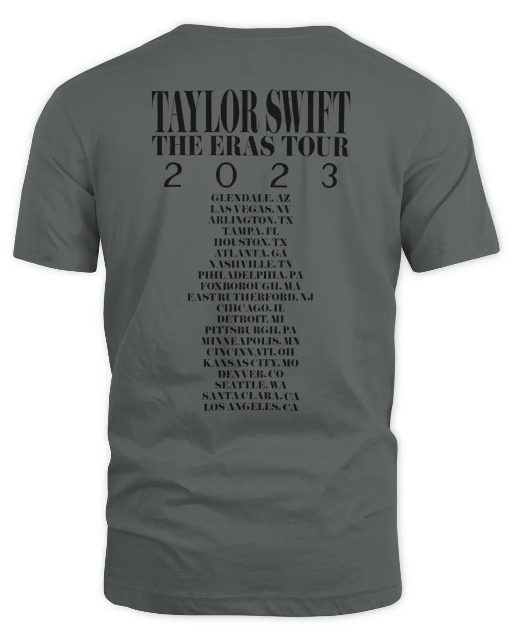 Taylor Swift The Eras Tour Gray T-Shirt All Merch