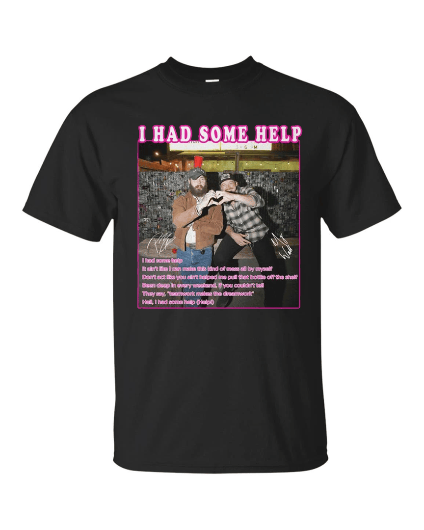 Post Malone I Had Some Help Artist Star T Shirt All Merch