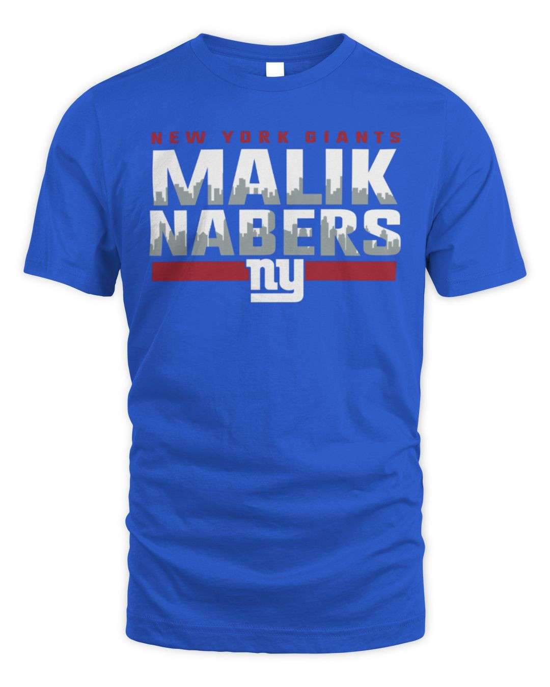 2025 Malik Nabers New York Giants Hometown Draft Tee Royal All Merch