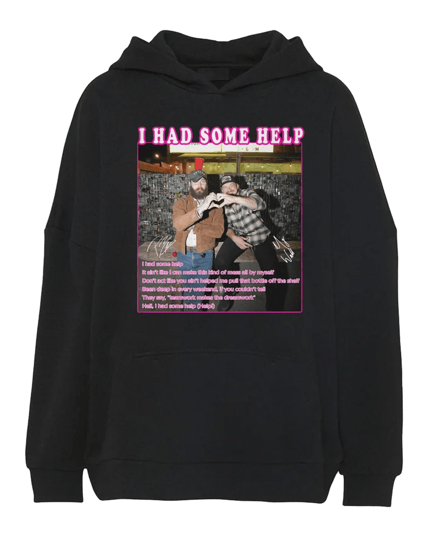 Official Post Malone Song Well I Had Some Help Fan Hoodie All Merch