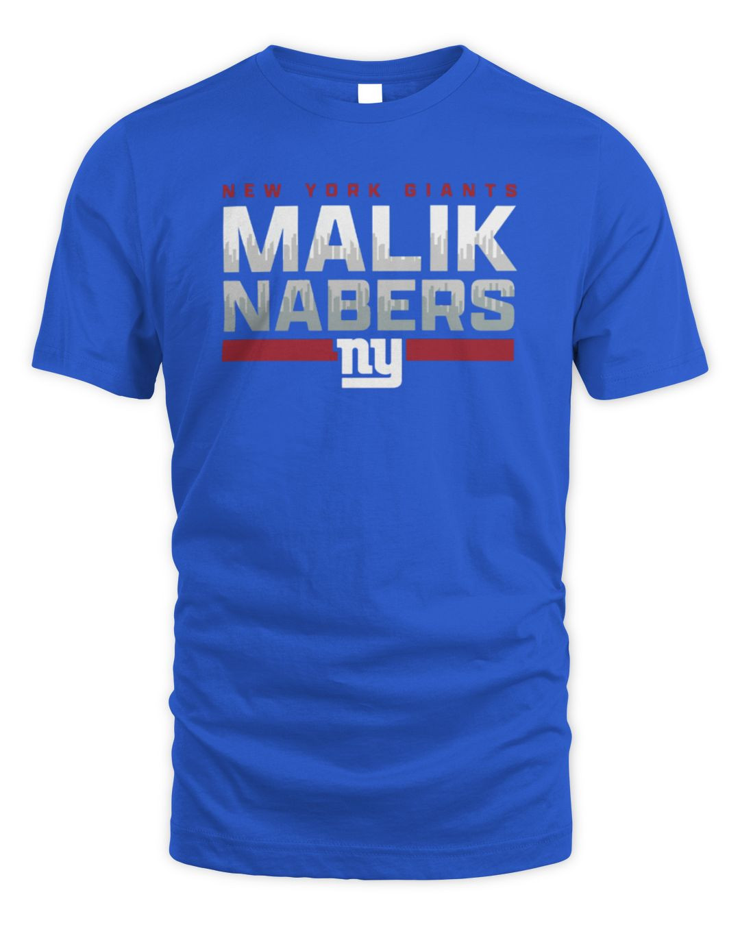 New York Giants Malik Nabers Royal Hometown Draft T-Shirt All Merch