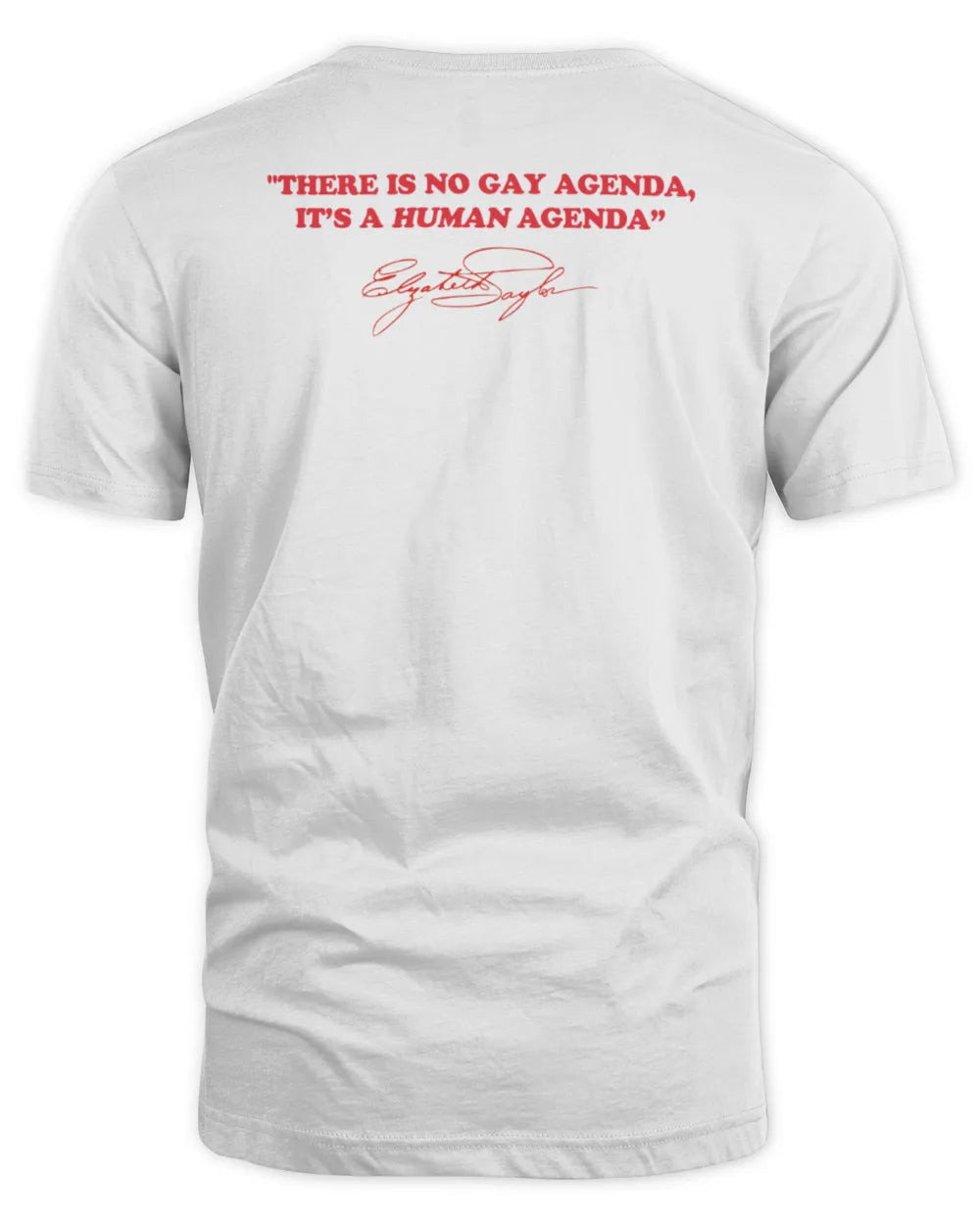 Elizabeth Taylor Pride Merch Human Agenda Tee Shirt All Merch