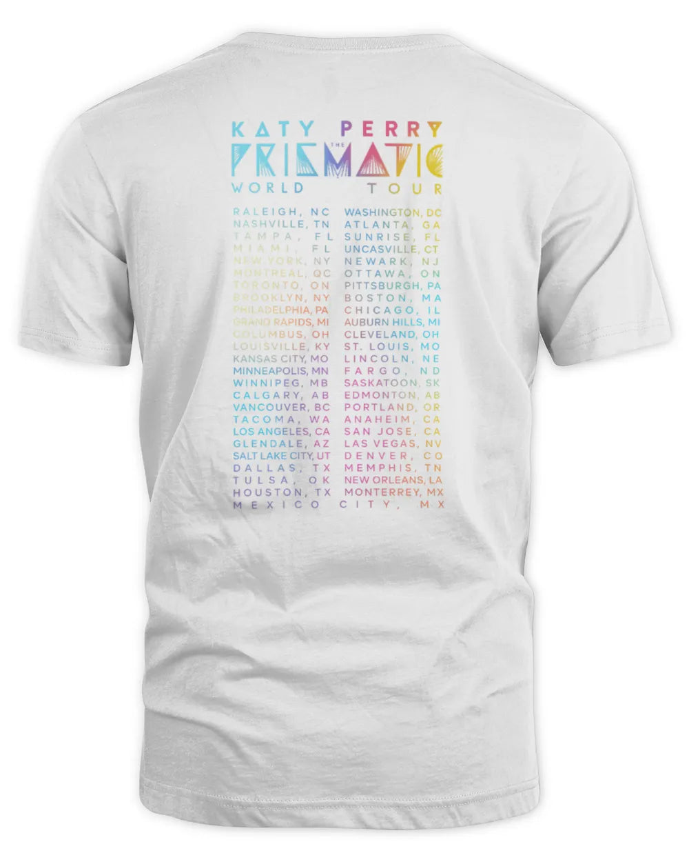 Katy Perry Shop Prismatic World Tour Shirt All Merch
