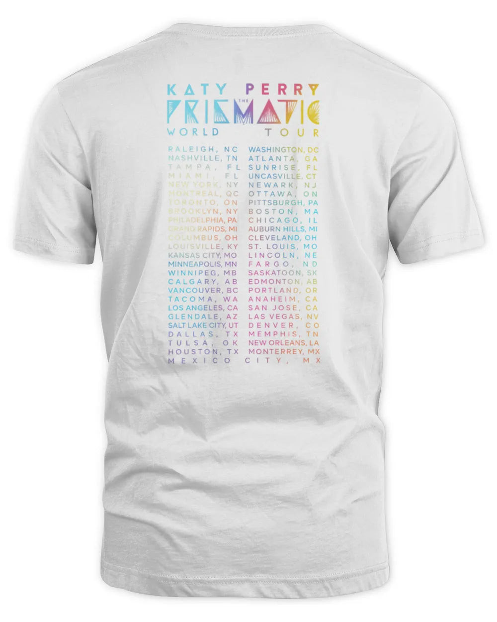 Katy Perry Merch Store Prismatic Tour T-Shirt All Merch