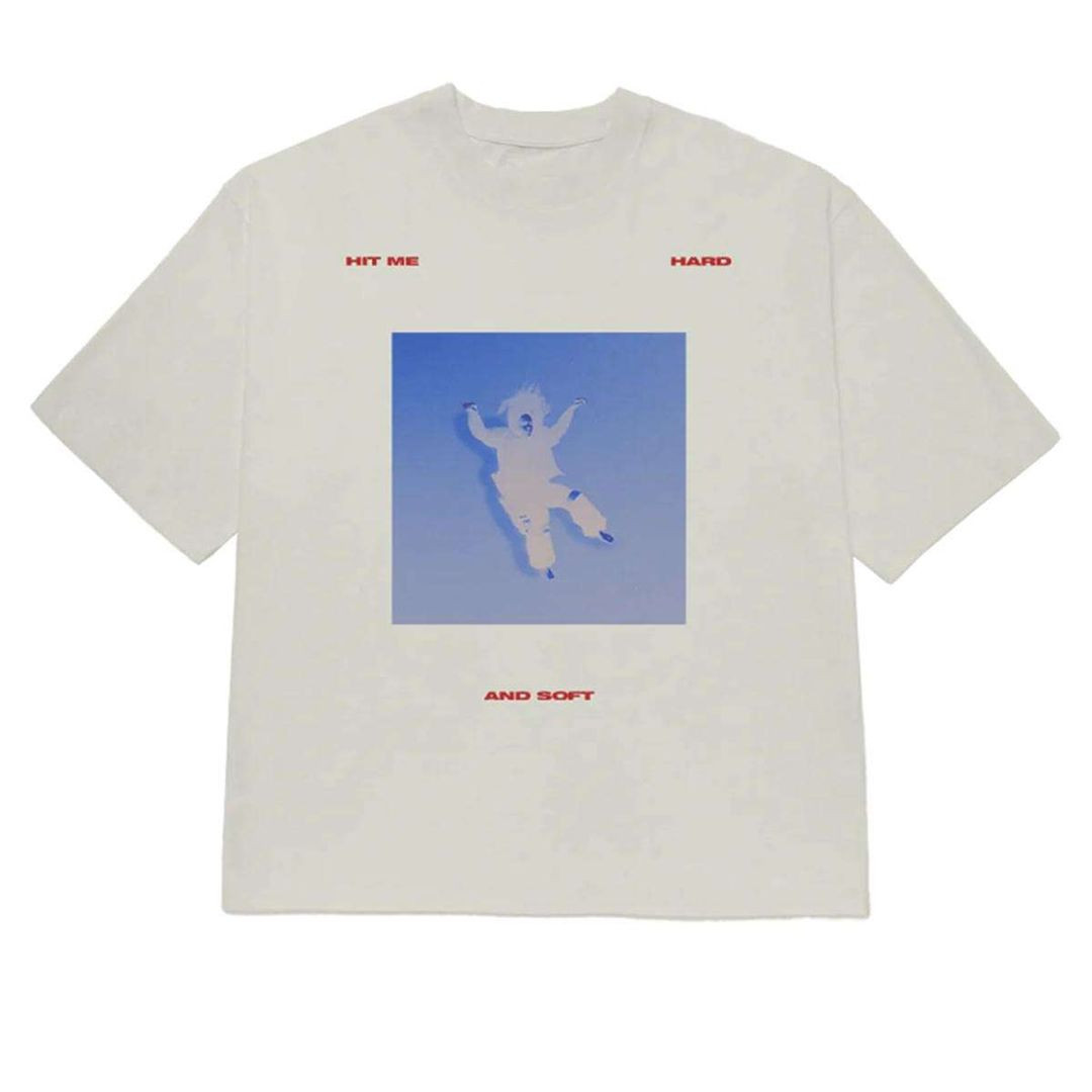 Billie Eilish Merch Falling Scatter Text White Shirt All Merch