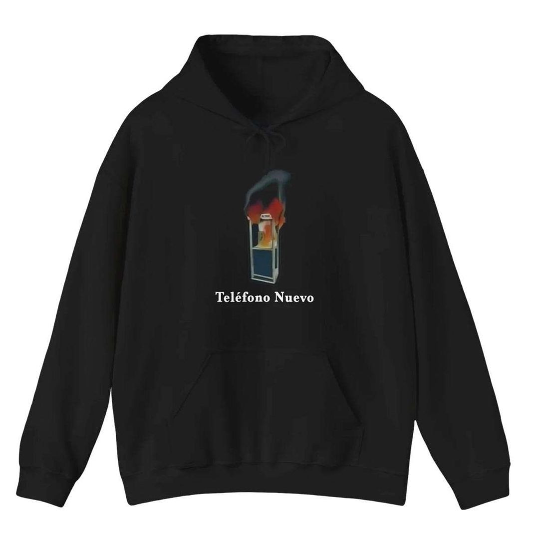 Bad Bunny Most Wanted Tour Burning Telephone Tour Dates Black Hoodie All Merch