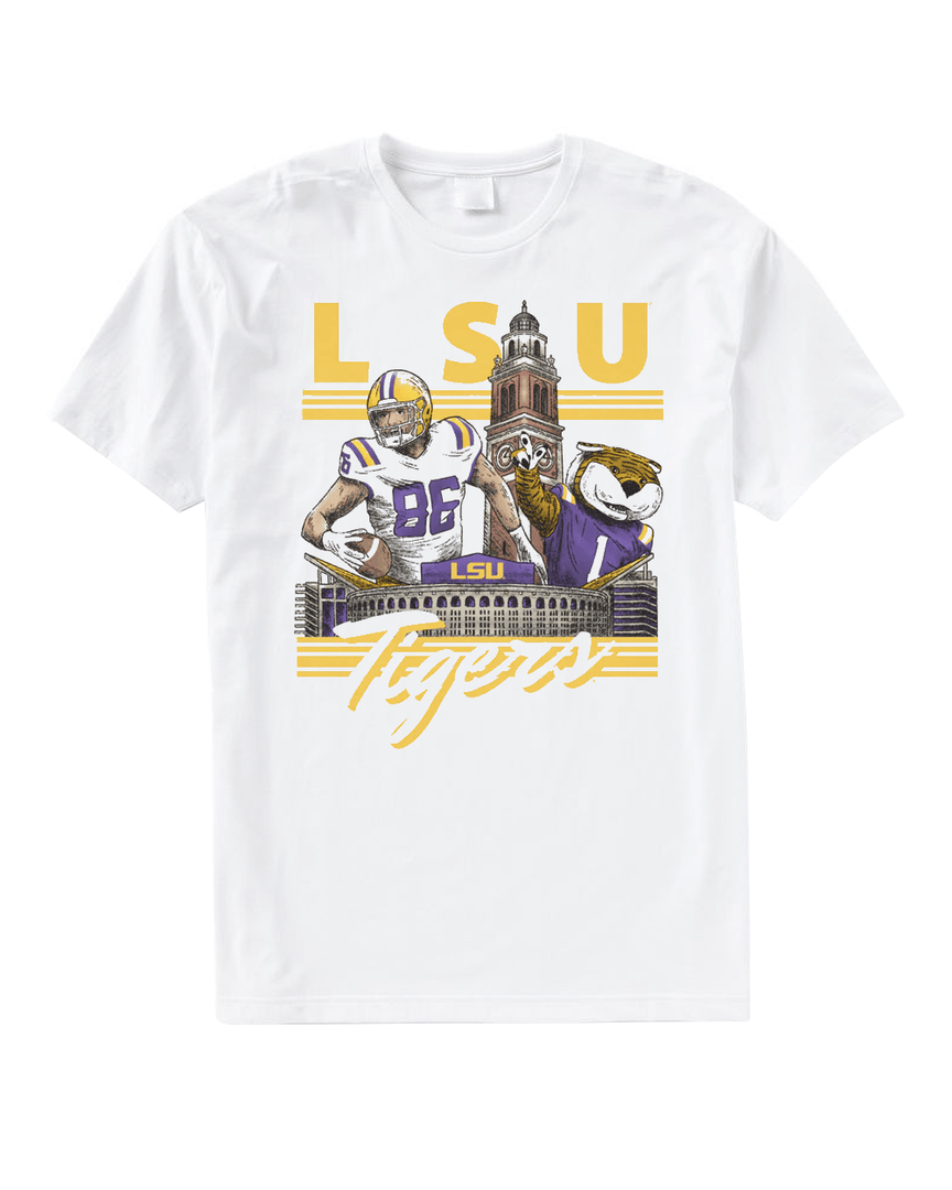 LSU Tiger Mason Taylor Collegiate Landmarks T Shirt All Merch