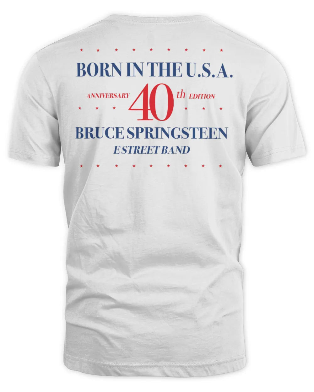 Bruce Springsteen Merchandise Born in the USA 40th Anniversary Cover Shirt All Merch