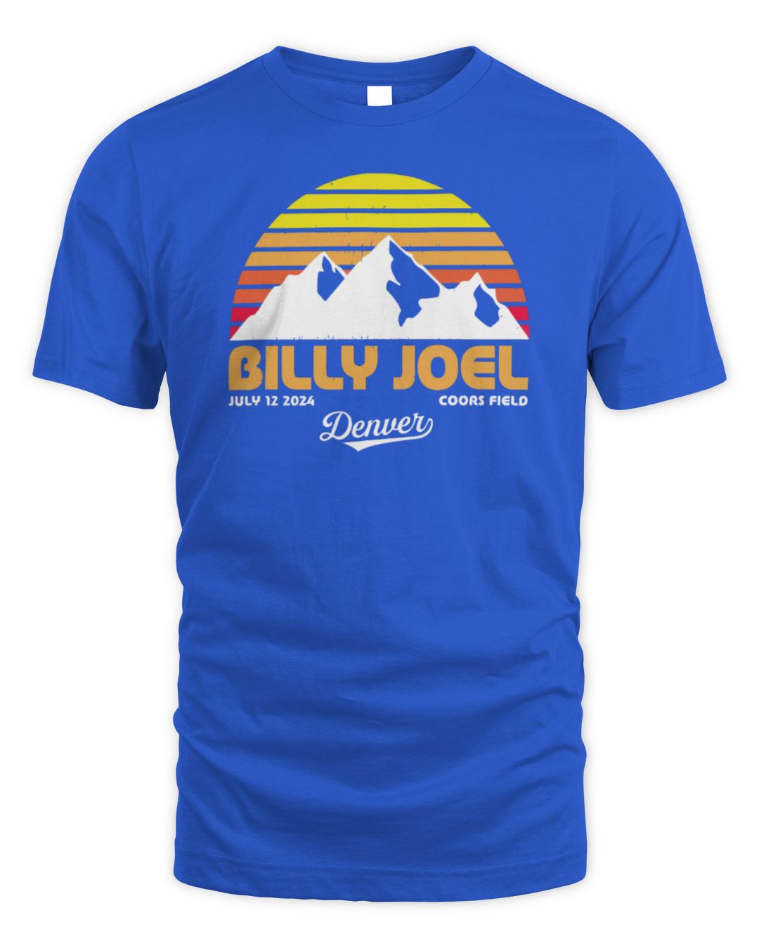 Billy Joel Merchandise 7-12-24 Denver Retro Event Shirt All Merch