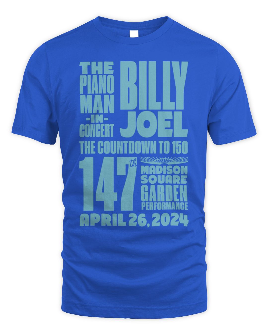 Billy Joel Merch 4-26-24 Msg New York Event Shirt All Merch