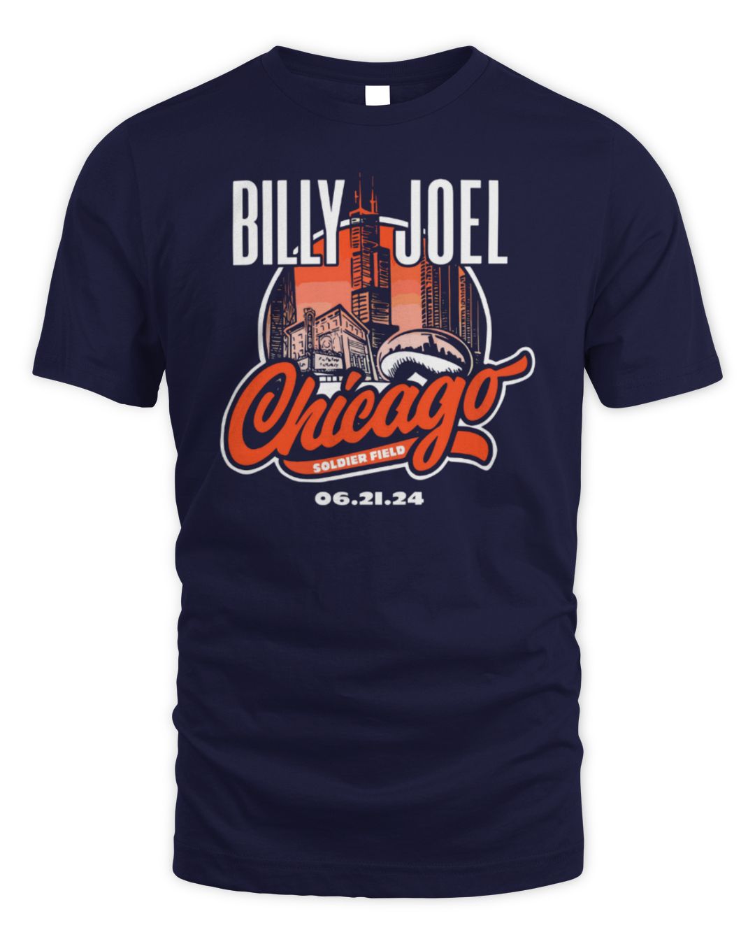 Billy Joel Merchandise 6-21-24 Chicago Event Shirt All Merch