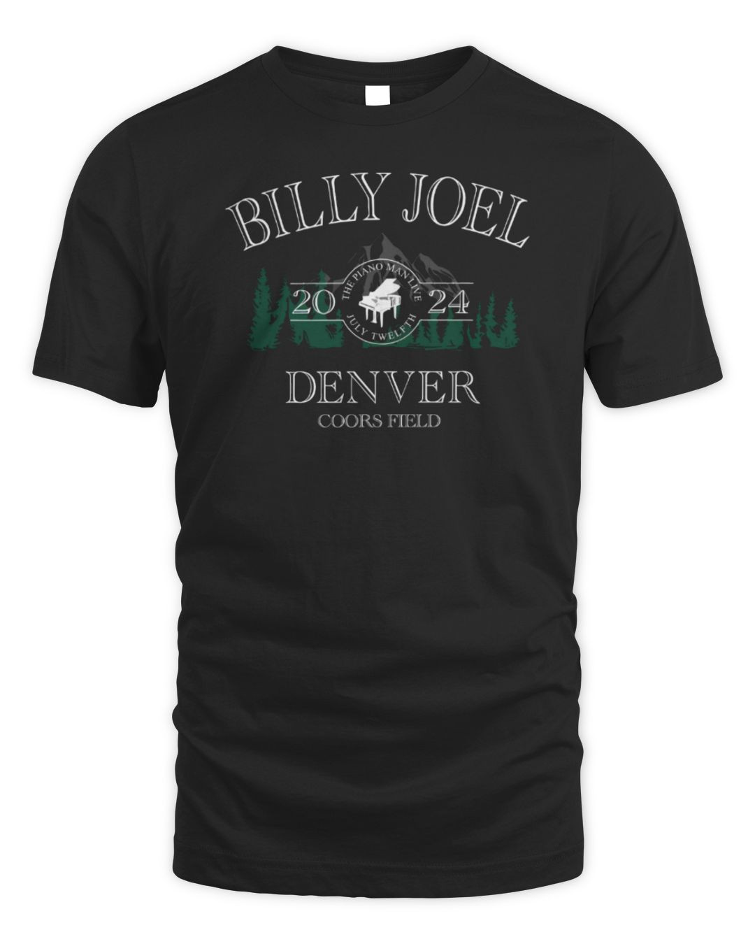 Billy Joel Merchandise 7-12-24 Denver Piano Event Shirt All Merch