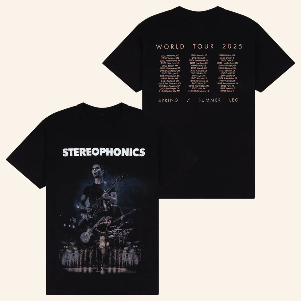 Stereophonics Merch World Tour 2025 T-Shirt