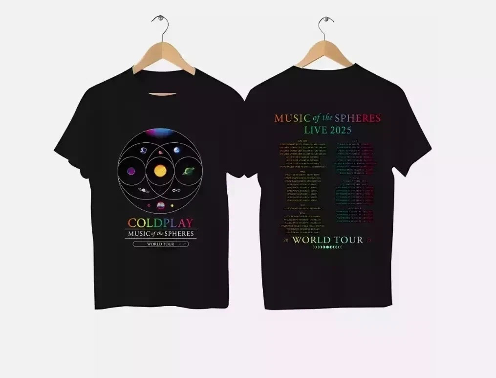 Coldplay World Tour 2025 T-Shirt For Fans Music Lovers Gifts