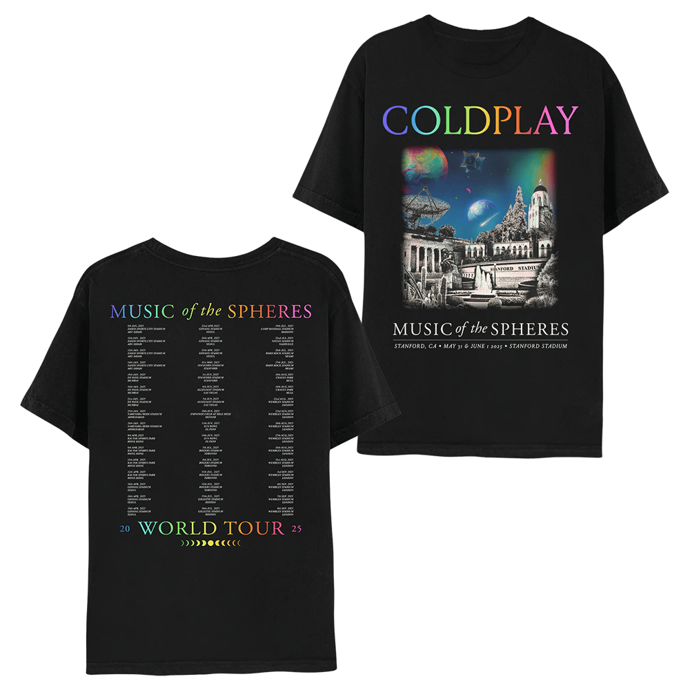 Coldplay Concert Merch Coldplay Tour 2025 T-Shirt