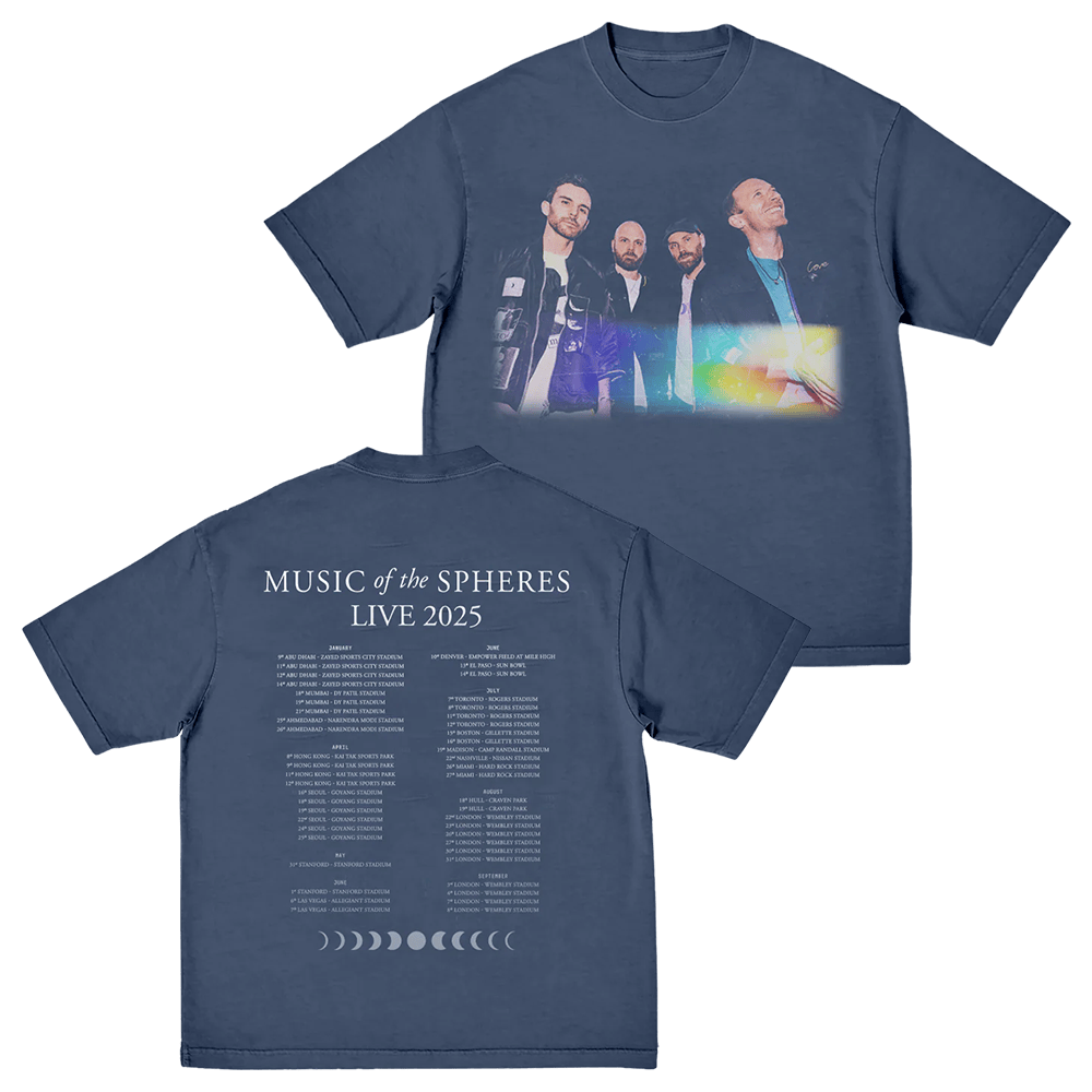 Coldplay Concert Merch Coldplay Tour 2025 Shirt Band Photo T-Shirt
