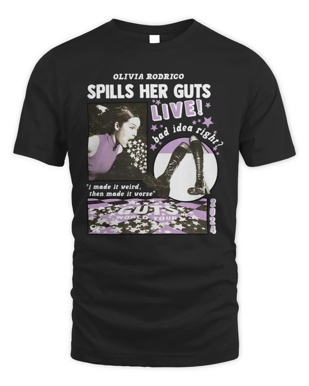 Olivia Rodrigo Merch Or Spills Her Guts Live T-Shirt