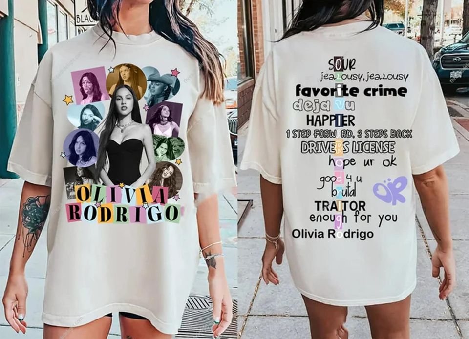 Olivia Rodrigo Guts Tour T-Shirt, Guts Tour Shirt