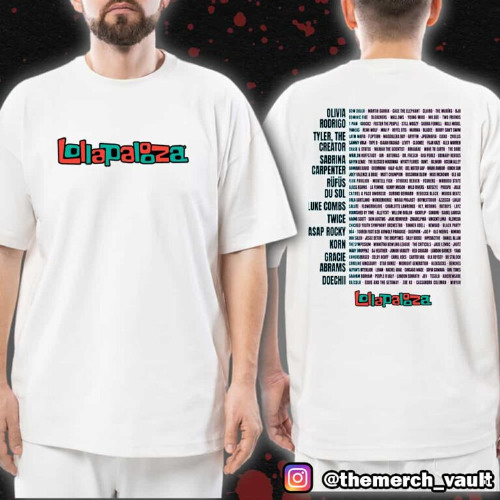 Lollapalooza 2025 Lineup T-Shirt