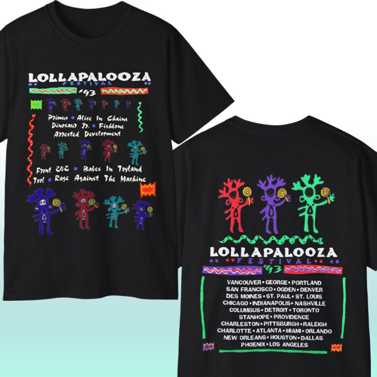 Rare Vintage 1993 Lollapalooza Festival Shirt