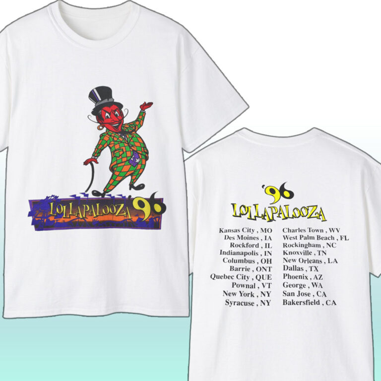Rare Vintage Lollapalooza 1996 Tour Shirt