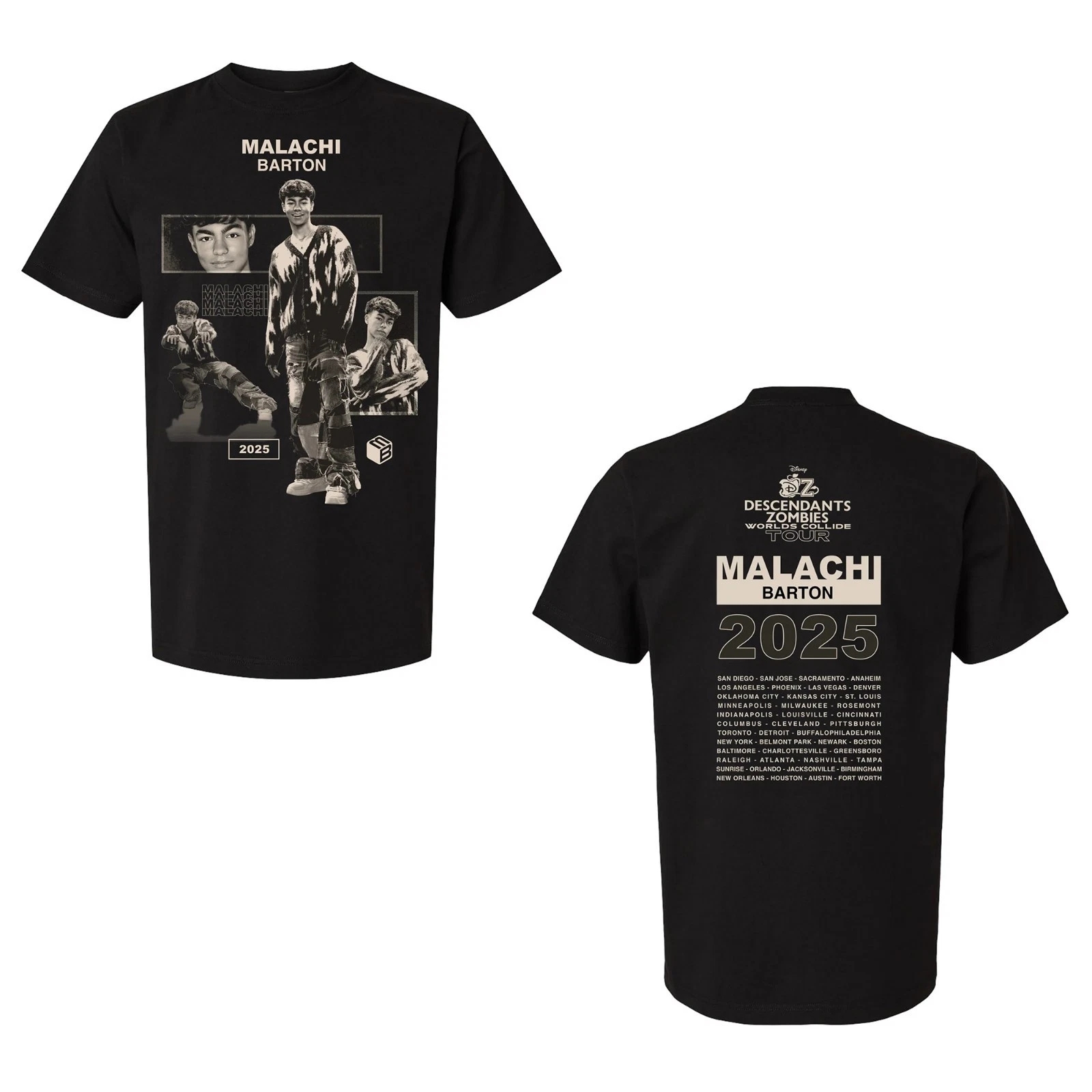 Descendants Zombies Worlds Collide Tour 2025 T-Shirt