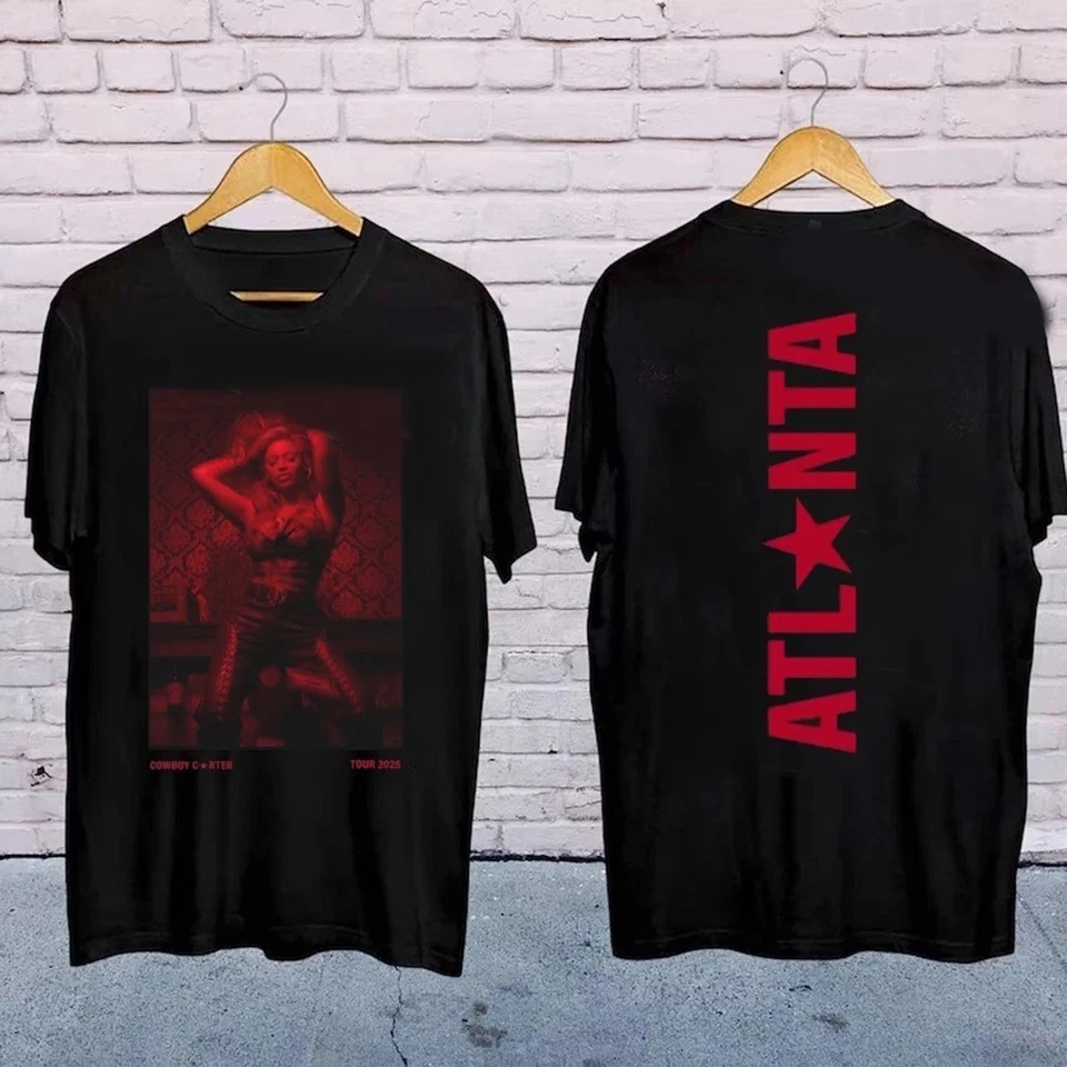 Beyonc Cowboy Carter Tour Atlanta 2025 Reprint T-Shirt