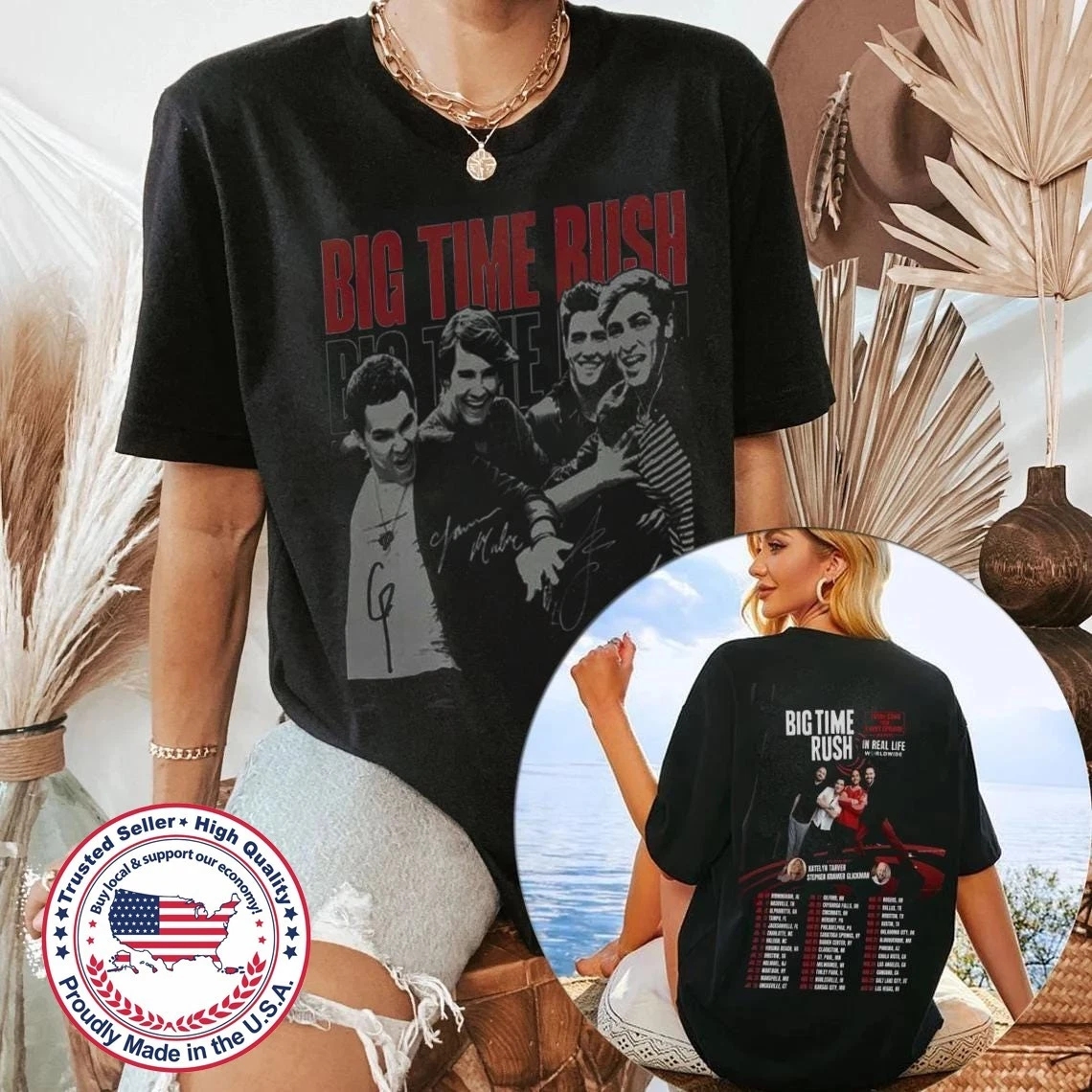 Big Time Rush In Real Life Worldwide Tour 2025 Concert T-Shirt