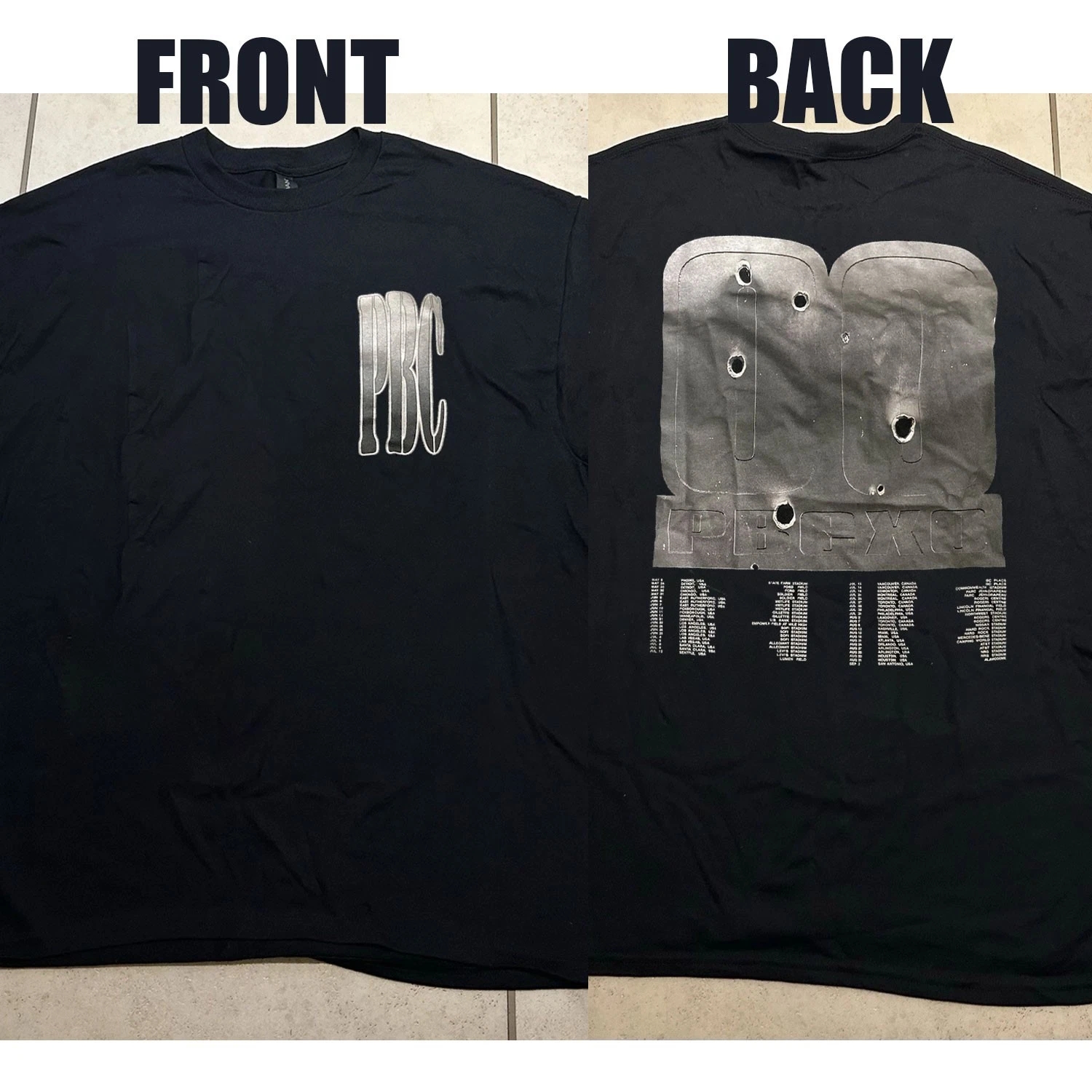 Playboi Carti 2025 Tour Short Sleeve Shirt All Size Reprint