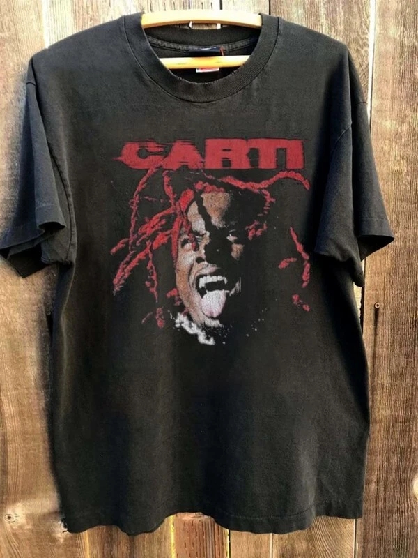 Playboi Carti 90S Retro Style Black Short Sleeve Unisex Shirt
