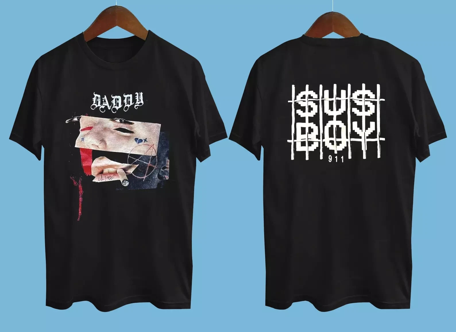 Rare Lil Peep – Sus Boy 2 Side Black All Size Unisex Shirt