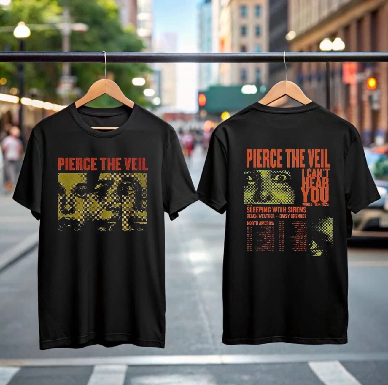 Pierce The Veil I CanT Hear You Tour 2025 T-Shirt