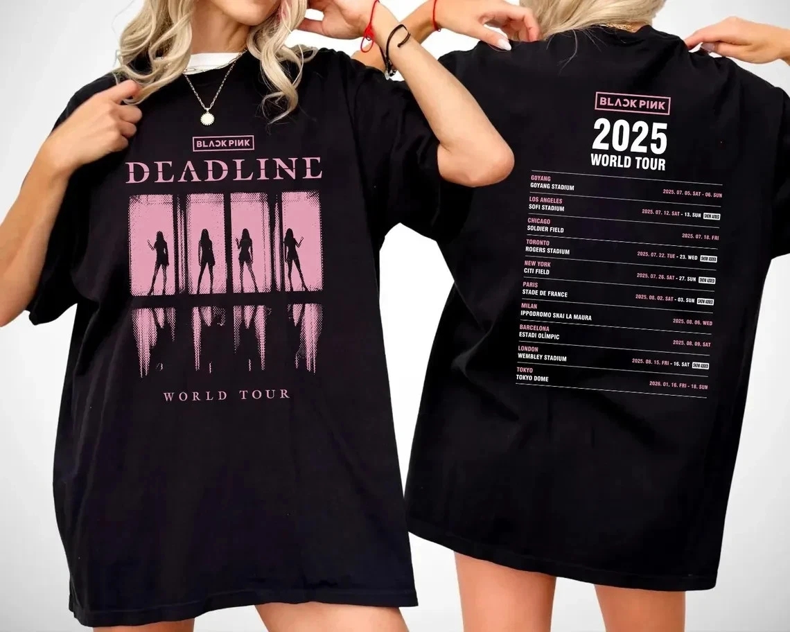 2025 Blackpink Deadline World Tour T-Shirt