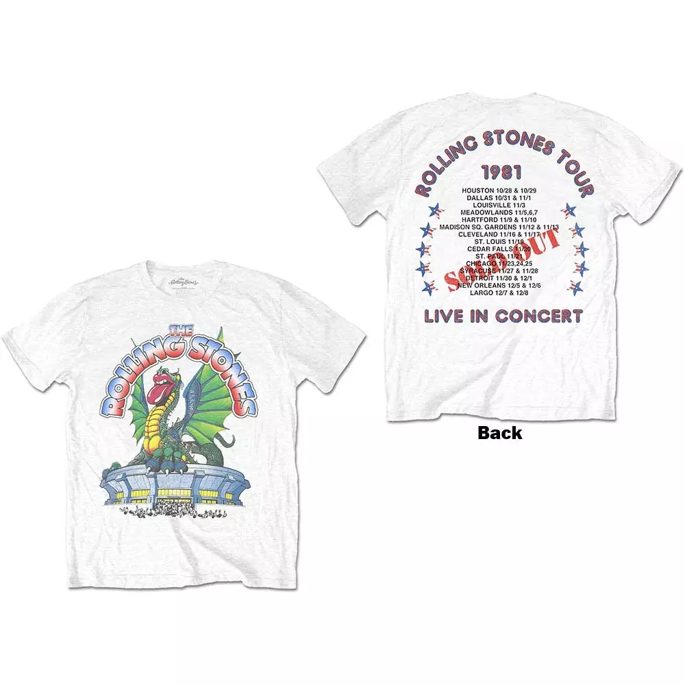 Rolling Stones Attractive Dragon Tour 1981 T-Shirt
