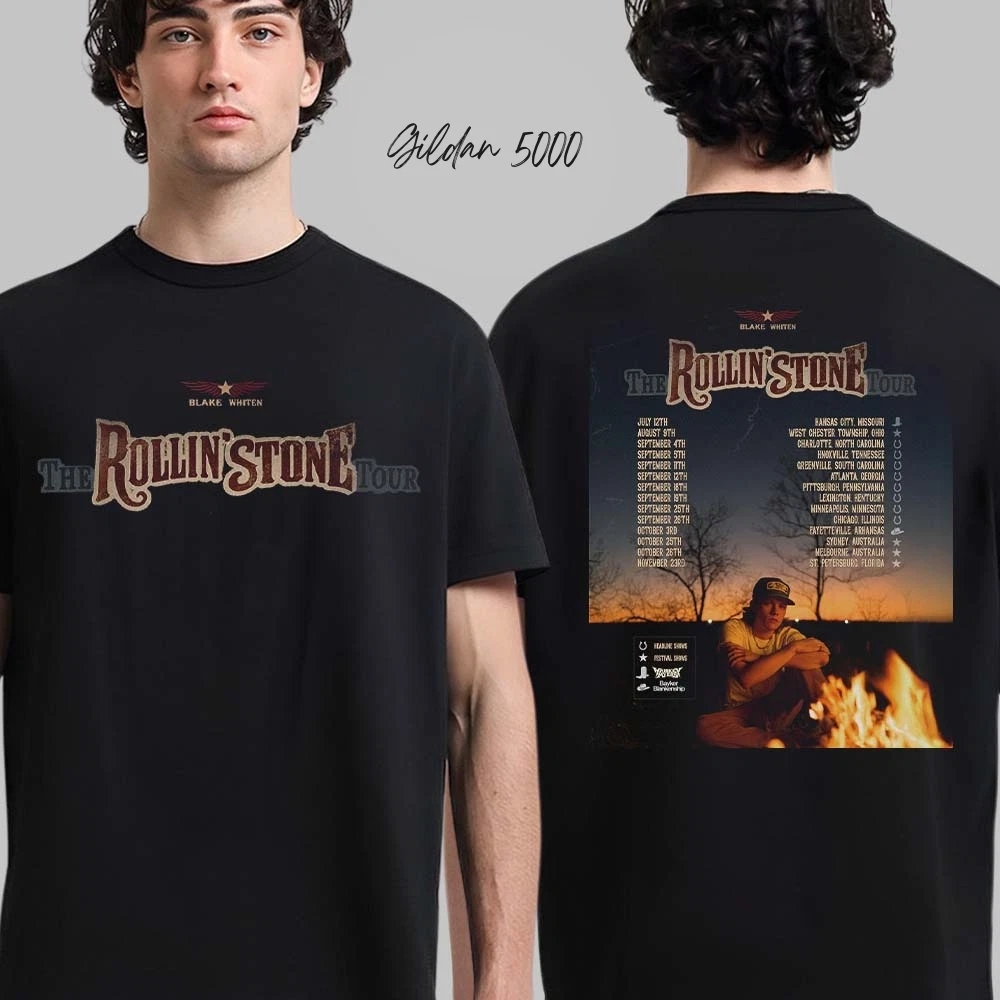 Blake Whiten The Rollin’ Stone Tour 2025 T-Shirt