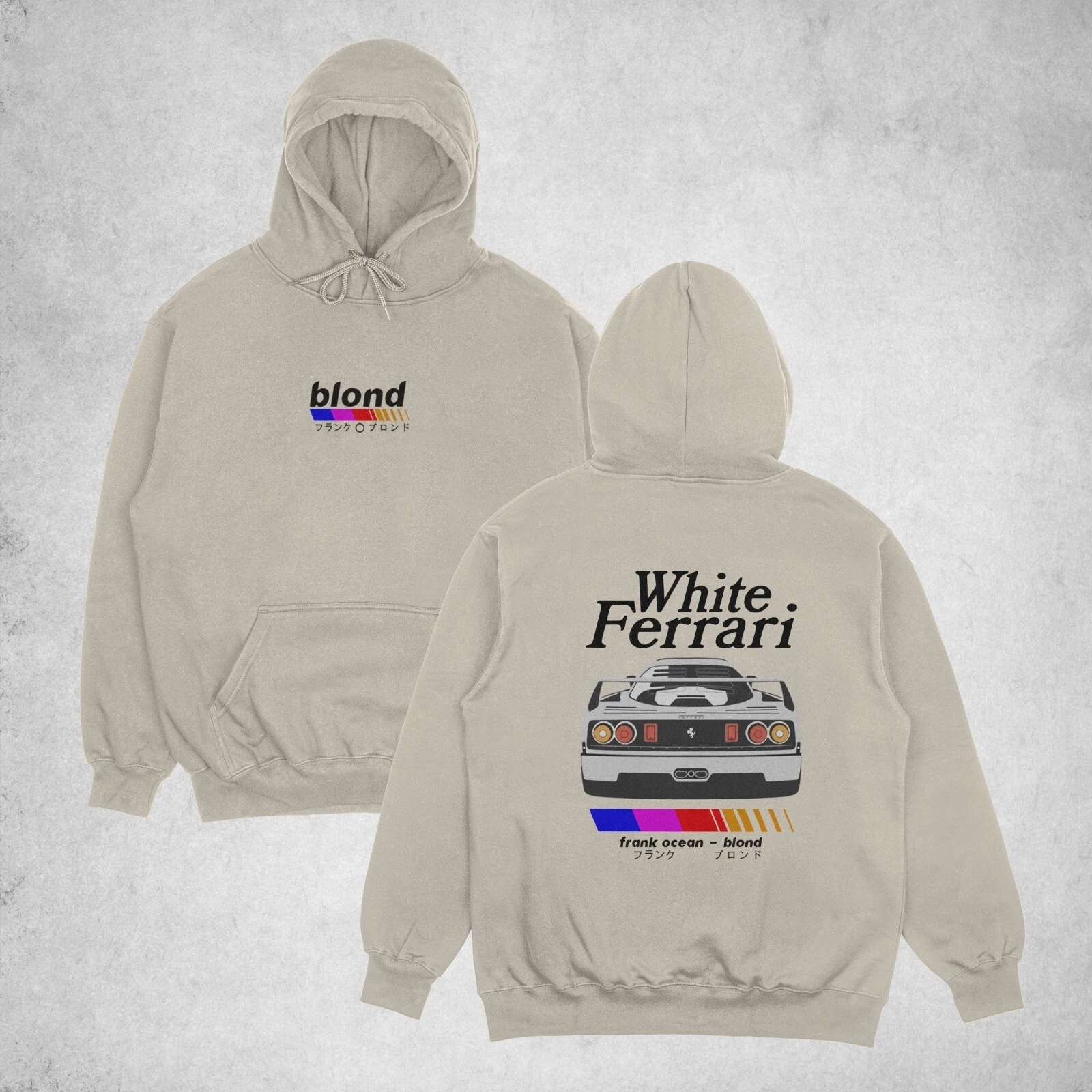 Frank Ocean Blond – White Ferrari Hoodie, Inspired Blond Album Hoodie