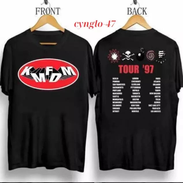 Kmfdm Concert Symbols T-Shirt 1997 Tour Shirt