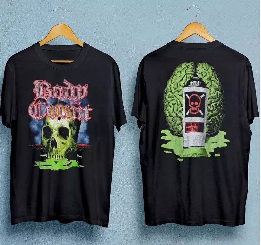 Body Count 1993 Tour 2 Side Unisex Black T- Shirt