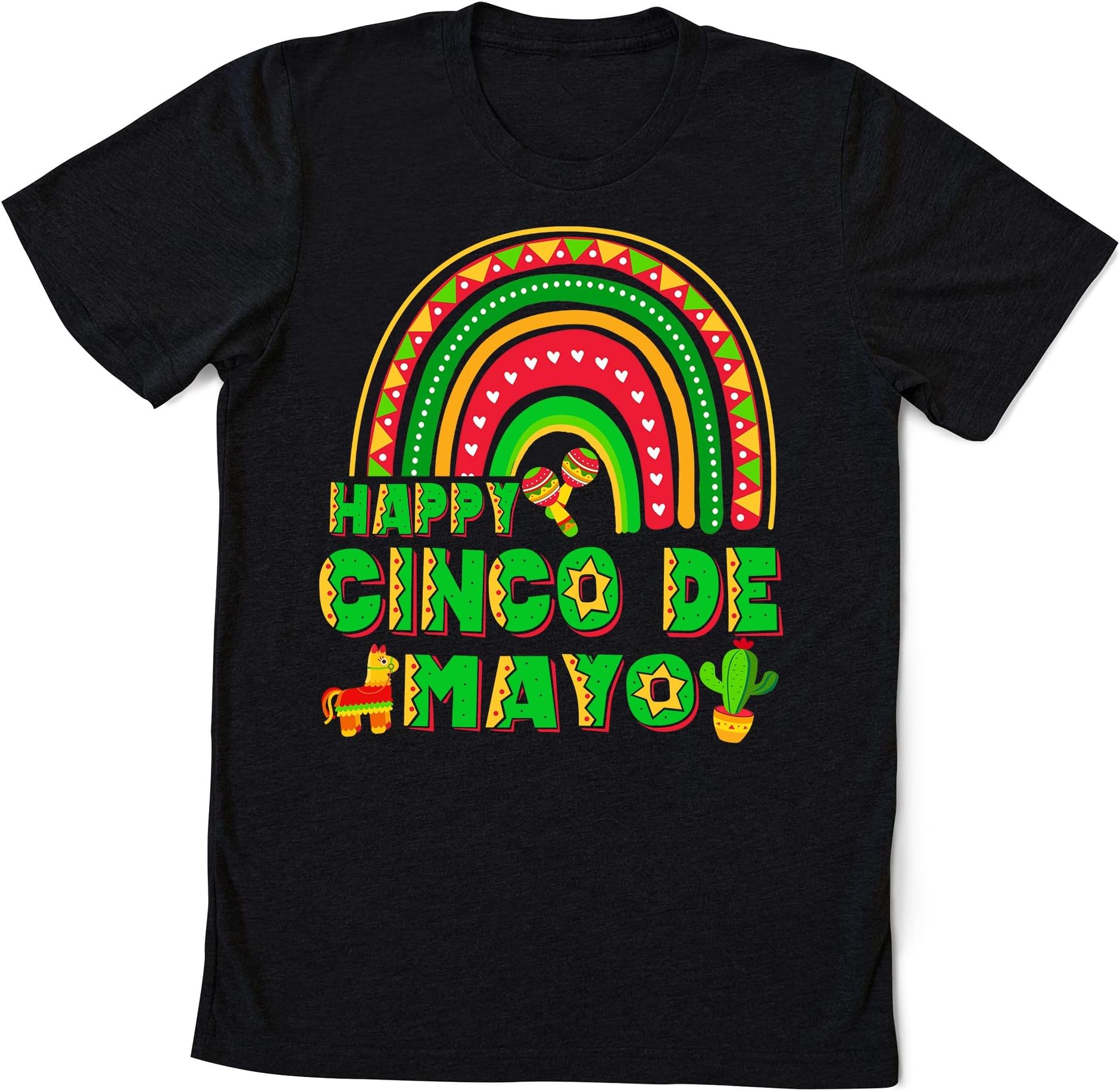 Happy Cinco De Mayo 2025 Mexican Party Lets Fiesta 5 De Mayo T-Shirt Multicolored