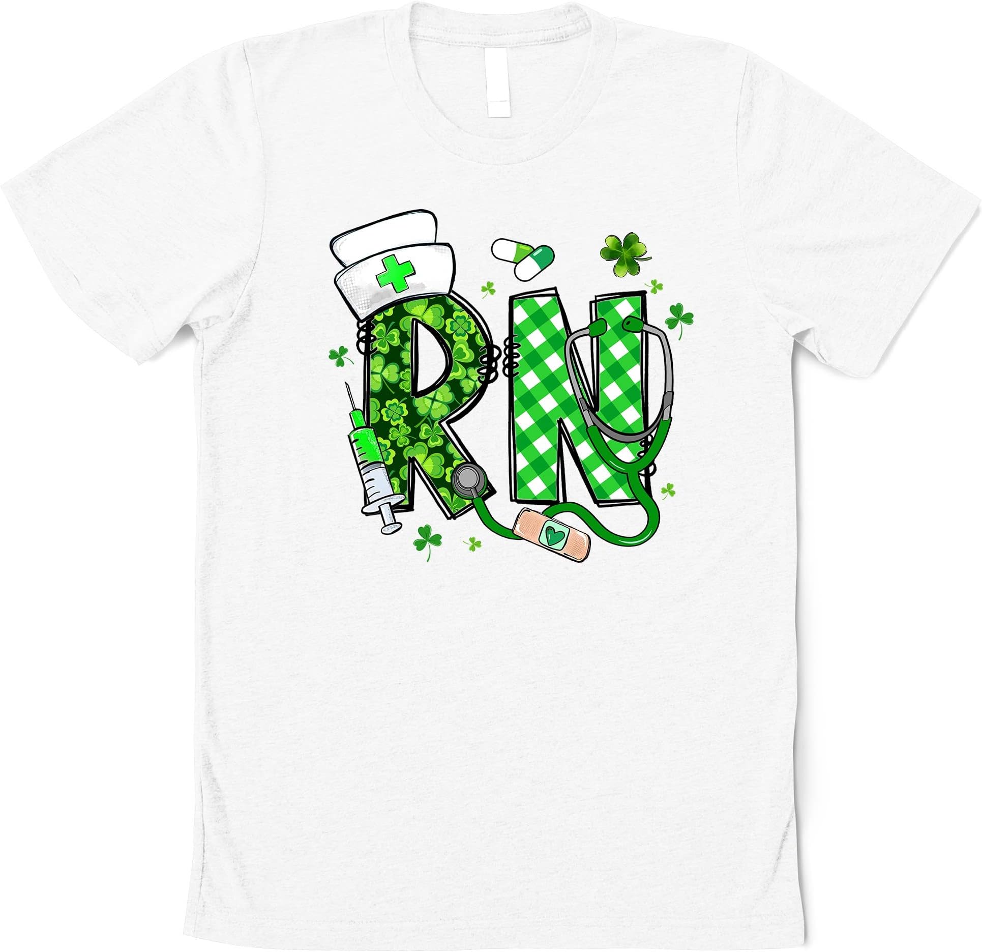St. Patrick’s Day RN Shirt,RN Shirt for St Patrick’s Day,Shirt for RN,St Patricks Nurse Shirt,Nurse Shirts,St Patricks Day Stethoscope Shirt Multicolored