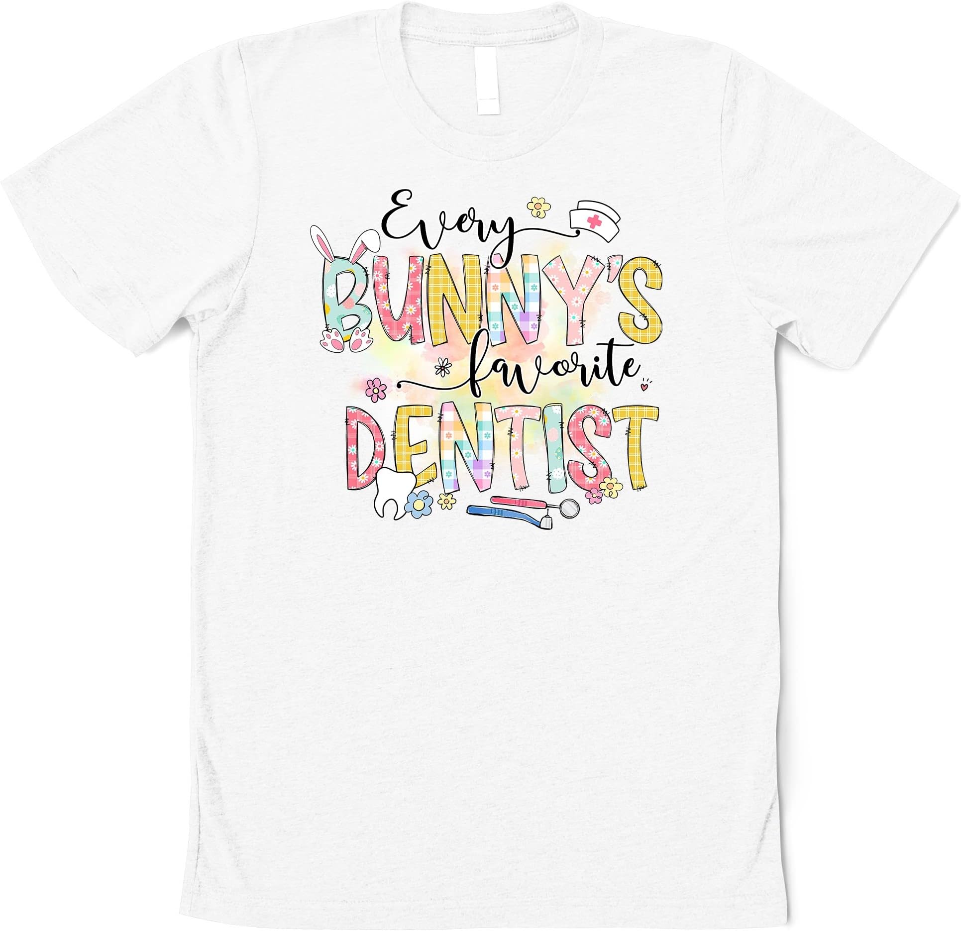 Every Bunny’s Favorite Dentist Shirt, Easter Dentist, Easter Dentist Shirt, Easter Shirt for Dentist, Dental Shirt, Easter Shirts Multicolored